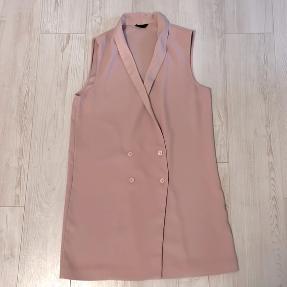 Topshop - Long Vest - Pink - Picture 4 of 8